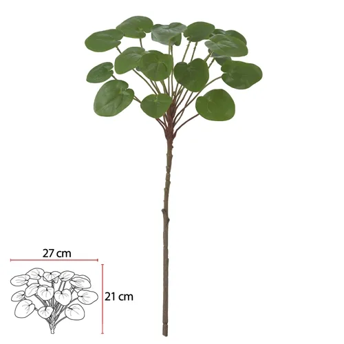 F.FOLHA POLYSCIAS REAL TOQUE (VERDE) 50cm  - 41680001 - FA