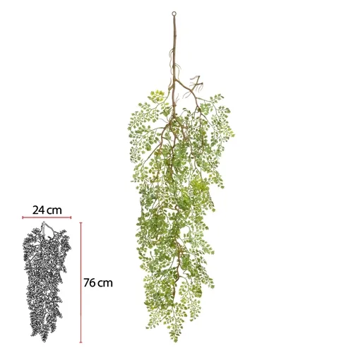 F.AVENQUINHA PENDURAR C/PRINT PLASTICO X34 (VERDE CLARO) 1,05m  - 43578003 - FA