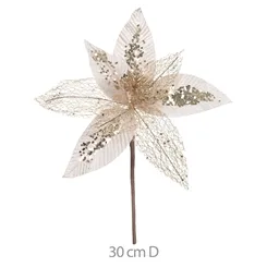 H.BICO PAPAGAIO AVELUDADO C/GLITTER (CHAMPANHE GLITTER CHAMPANHE) 24cm  - 46884003 - FA