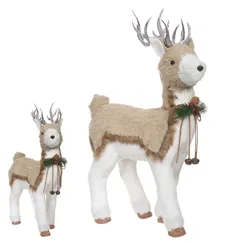 RENA NATAL EM PE SISAL (BEGE BRANCO) 49cm  - 51320001 - FA