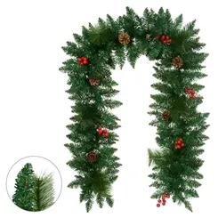 FESTAO NATAL C/ BERRY E PINHA C/200 TIPS (VERDE) 1,8m - 49516001 - FA