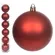 BOLA NATAL EM TUBO FOSCA C/6 UND (VERMELHO) 8cm - 48191002 - FA