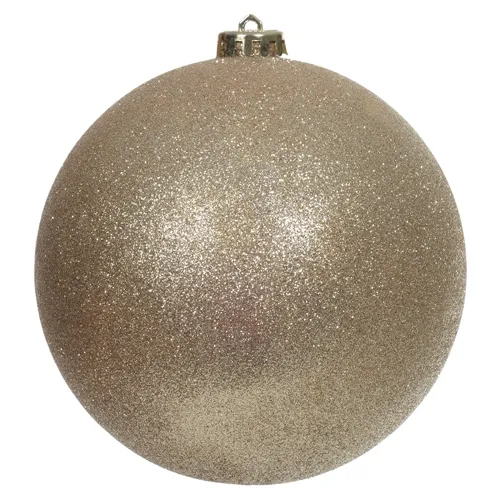 BOLA NATAL C/GLITTER (CHAMPANHE) 15cm - 48170003 - FA