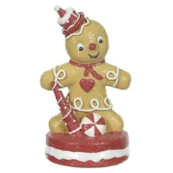 RESINA NATAL COOKIE GINGERBREAD (VERMELHO) 12,5cm  - 51352001 - FA