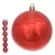 BOLA NATAL EM TUBO METALIZADA C/6 UND (VERMELHO) 8cm  - 48189002 - FA