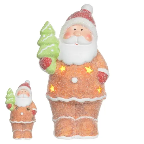 NATAL  PAPAI NOEL DECORATIVO C/LED 15,5X8,5X7cm (COLORIDO) - 50273001 - FA