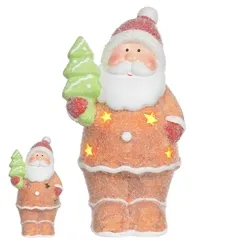 NATAL  PAPAI NOEL DECORATIVO C/LED 15,5X8,5X7cm (COLORIDO) - 50273001 - FA