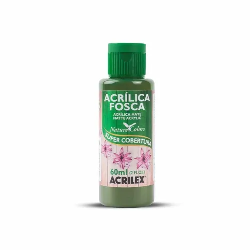 Tinta Acrílica Fosca - 60ml - Verde Oliva - 545 - Acrilex