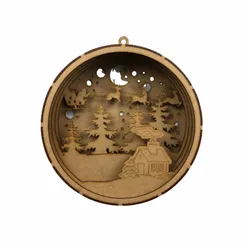 GUIRLANDA 3D NATAL 21CM - RO