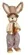 PASCOA BONECO COELHO MACHO EM PE PALHA (MARROM) 74X23X30CM  - 46367001 - FA