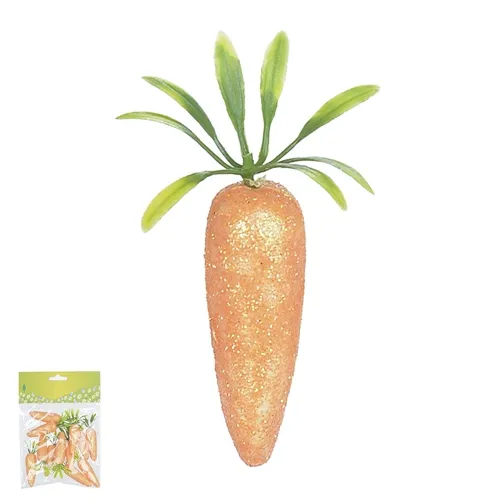 CENOURA DECORADA C/ GLITTER C/12 UND (LARANJA) 5cm  - 65626001
