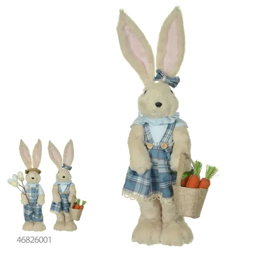 COELHA FEMEA EM PE (AZUL) 60CM  - 46827001