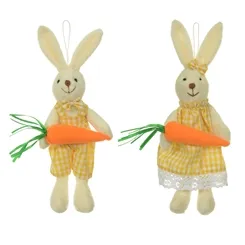 PASCOA ENFEITE DECORATIVO COELHO  (COLORIDO) 28cm - 54892001 - FA