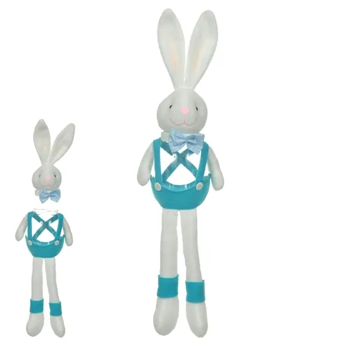 PASCOA EMBALAGEM COELHO (AZUL) 52cm