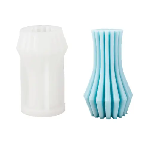 MOLDE DE SILICONE FORMATO VELA CILINDRICA MODELO 6