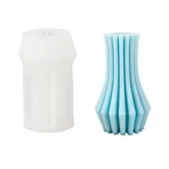 MOLDE DE SILICONE FORMATO VELA CILINDRICA MODELO 6