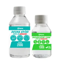 RESINA EPÓXI KIT 200G + 100G DE ENDURECEDOR