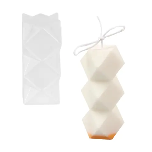 MOLDE DE SILICONE FORMATO VELA CILINDRICA MODELO 02