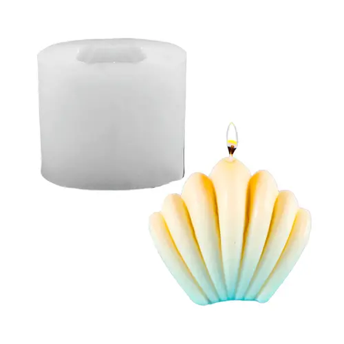 MOLDE DE SILICONE VELA FORMATO CONCHA