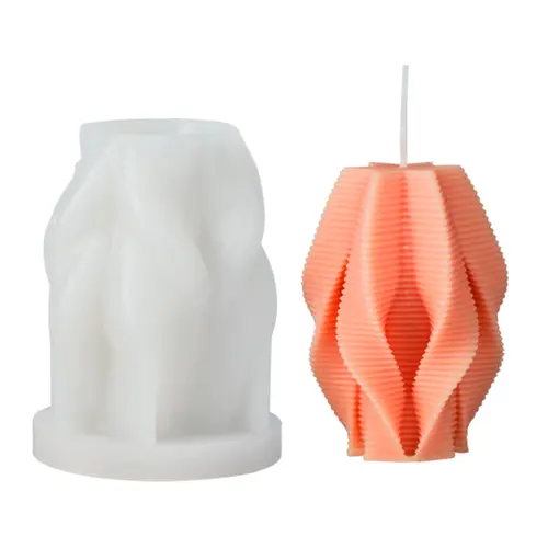MOLDE DE SILICONE PARA VELA FORMATO ESPIRAL MODELO