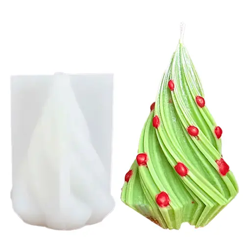 MOLDE DE SILICONE PARA VELA FORMATO ESPIRAL MODELO