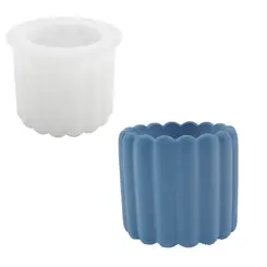 MOLDE DE SILICONE FORMATO POTE PARA VELA MODELO 4