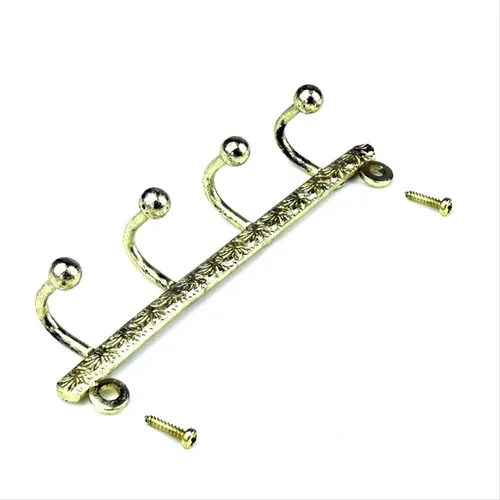 Cabide Gravado 4 ganchos A61/19 - Latonado - Unidade