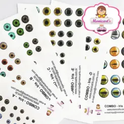 CARTELA RESINADA ADESIVA - COMBO RESINADO - IRIS - E