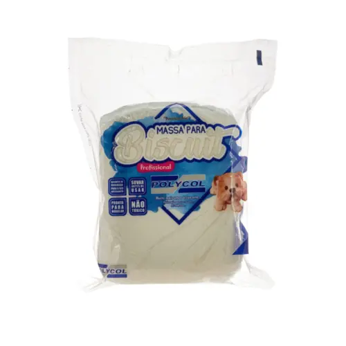 MASSA BISCUIT NATURAL 1KG  - POLYCOL