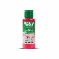 Tinta Acrilica Fosca - 60ml - Vermelho - 555 - Acrilex