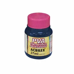 Tinta Plástica PVA - 37ml - Azul Seco - 824 - Acrilex