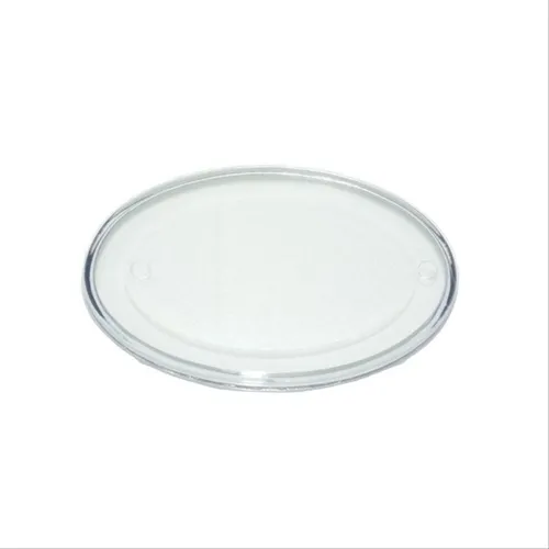 Base Oval - Transparente - 8x14 cm - 2 Peças - Bluestar