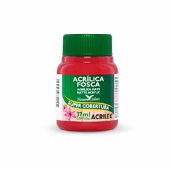 Tinta Acrílica Fosca - 37ml - Vermelho - 555 - Acrilex