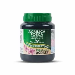 Tinta Acrílica - 250ml - Preto - 520 - Acrilex