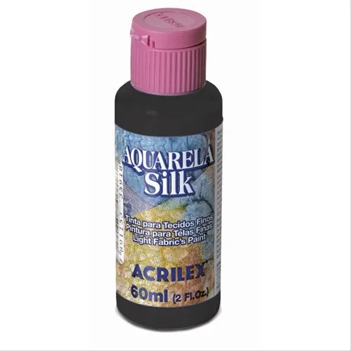 Tinta Aquarela Silk - 60ml - Preto - 520 - Acrilex