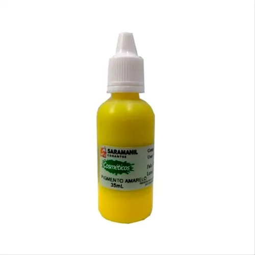 Corante Cosmetico - Pigmento 35ml - 27205 - Amarelo - Saramanil