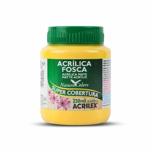Tinta Acrílica - 250ml - Amarelo Ouro - 505 - Acrilex