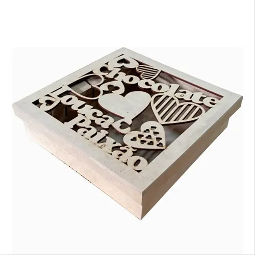 Caixa Chocolate 20x20x5cm