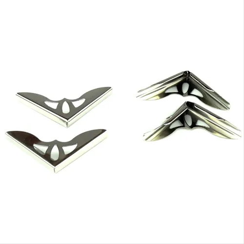 Cantoneira 3,1x3,1cm A54/36 - Niquelado - 4 Unidades