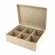 Caixa MDF Chá 6 Divisórias com Dobradiça - REF.823 - 25x18x8cm