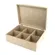 Caixa MDF Chá 6 Divisórias com Dobradiça - REF.823 - 25x18x8cm