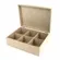 Caixa MDF Chá 6 Divisórias com Dobradiça - REF.823 - 25x18x8cm