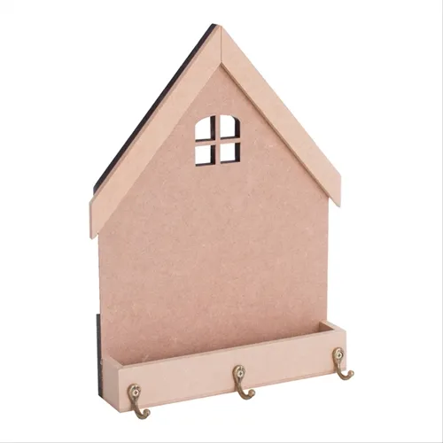 Casa MDF Floreira P/ Chave Pequena - 19x27cm