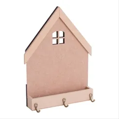 Casa MDF Floreira P/ Chave Pequena - 19x27cm