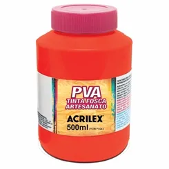 Tinta Plástica PVA - 500ml - Vermelho Fogo - 507 - Acrilex