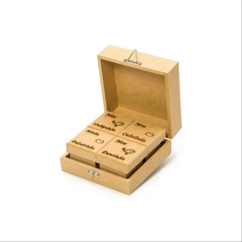 Caixa de recordações de bebê - 14×14×7cm