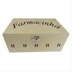Caixa Farmacinha Passa Fita C/Dodradiça - 30x20x13cm