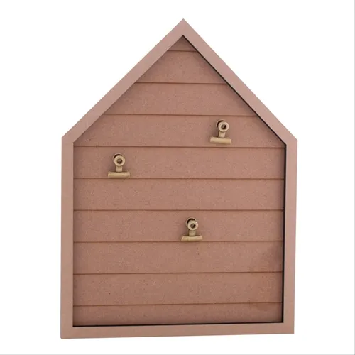 Casa MDF com 3 presilhas 30x40