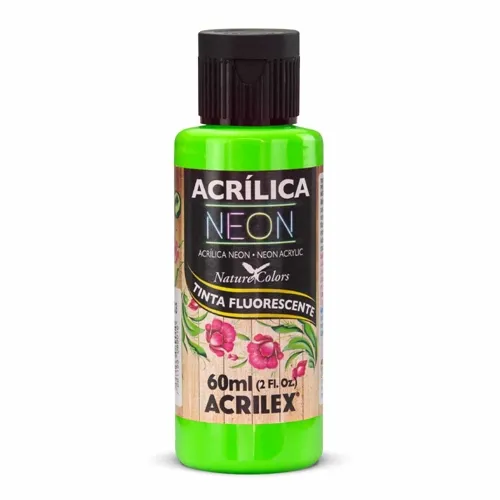 Tinta  Acrílica Fosca - Verde Neon - 101 - Acrilex
