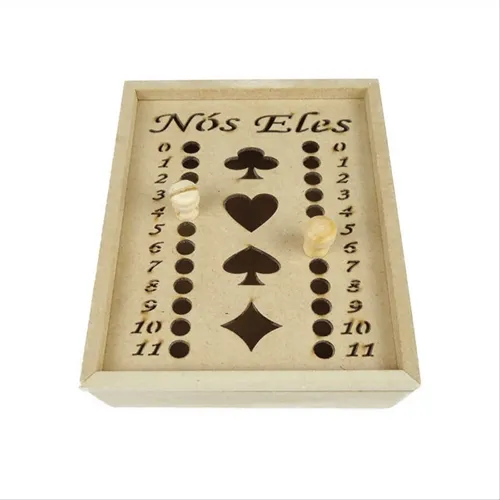 Caixa Baralho Tampa Estojo - 15,5x13x5cm